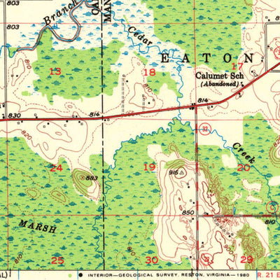 United States Geological Survey Chilton, WI (1954, 62500-Scale) digital map