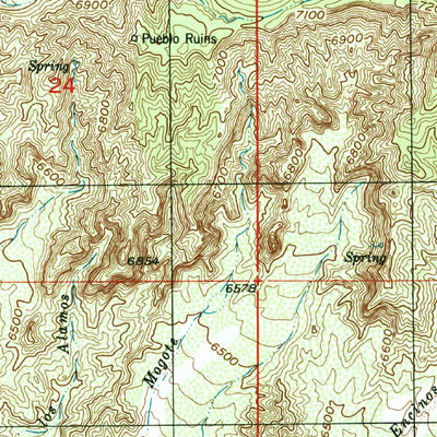 United States Geological Survey Chimayo, NM (1994, 24000-Scale) digital map
