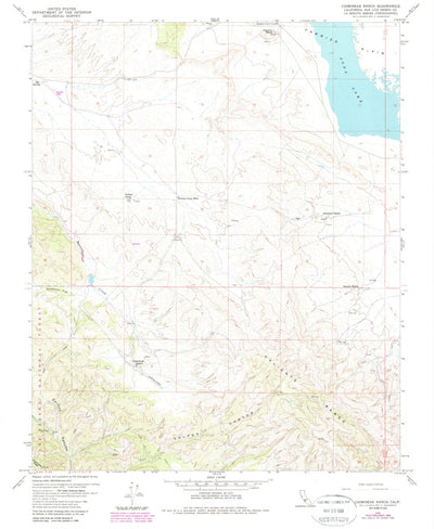 United States Geological Survey Chimineas Ranch, CA (1959, 24000-Scale) digital map
