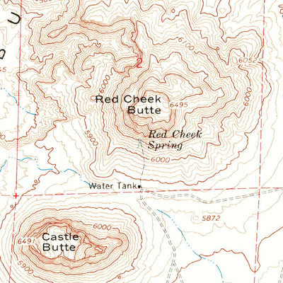 United States Geological Survey Chimney Butte, AZ (1967, 24000-Scale) digital map