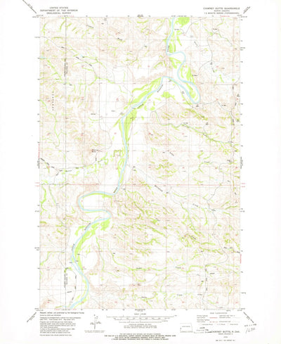 United States Geological Survey Chimney Butte, ND (1979, 24000-Scale) digital map