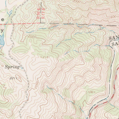 United States Geological Survey Chimney Canyon, CA (1967, 24000-Scale) digital map