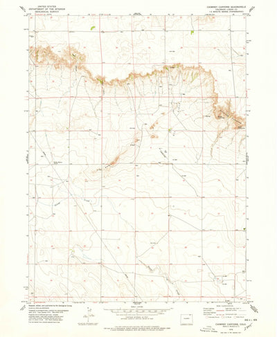 United States Geological Survey Chimney Canyons, CO (1978, 24000-Scale) digital map