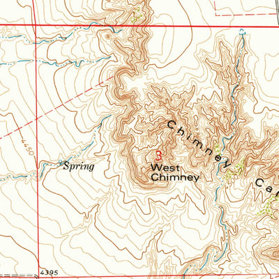 United States Geological Survey Chimney Canyons, CO (1978, 24000-Scale) digital map