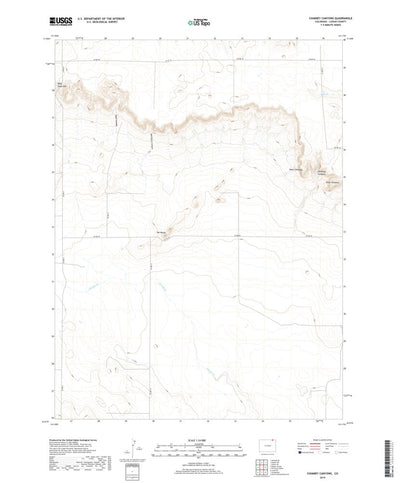 United States Geological Survey Chimney Canyons, CO (2019, 24000-Scale) digital map