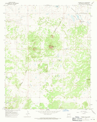 United States Geological Survey Chimney Hill, NM (1967, 24000-Scale) digital map