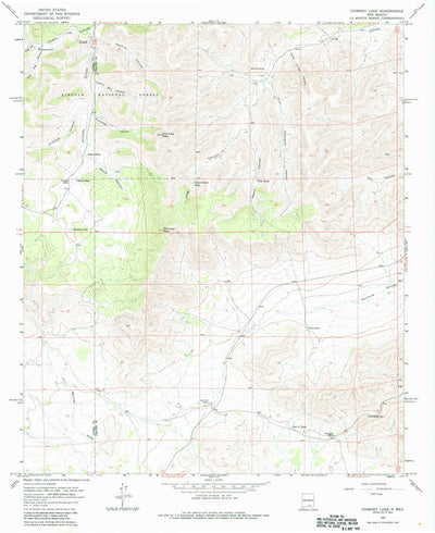 United States Geological Survey Chimney Lake, NM (1965, 24000-Scale) digital map
