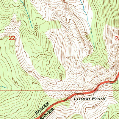 United States Geological Survey Chimney Peak, ID (1994, 24000-Scale) digital map