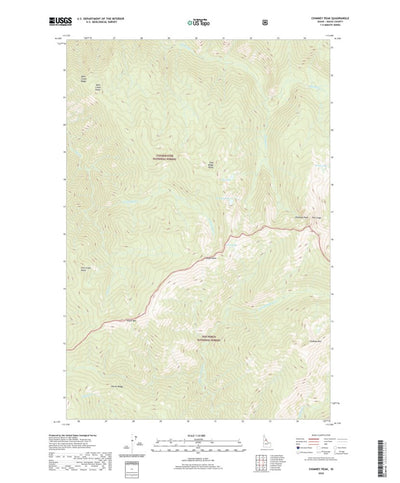 United States Geological Survey Chimney Peak, ID (2020, 24000-Scale) digital map