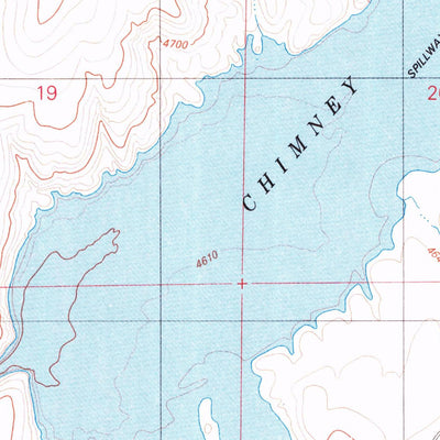United States Geological Survey Chimney Reservoir, NV (1980, 24000-Scale) digital map