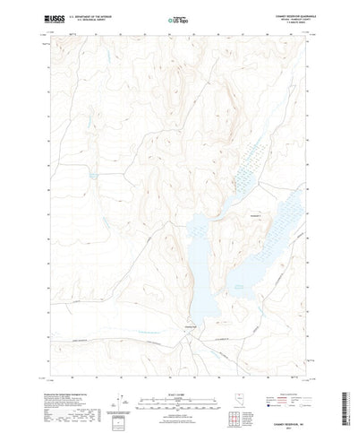 United States Geological Survey Chimney Reservoir, NV (2021, 24000-Scale) digital map