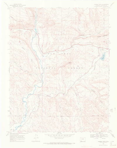 United States Geological Survey Chimney Rock, CO (1968, 24000-Scale) digital map