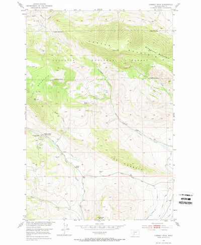 United States Geological Survey Chimney Rock, MT (1951, 24000-Scale) digital map