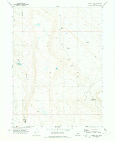 United States Geological Survey Chimney Rock, OR (1971, 24000-Scale) digital map
