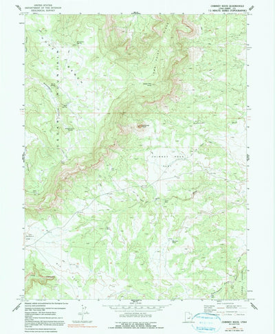 United States Geological Survey Chimney Rock, UT (1969, 24000-Scale) digital map