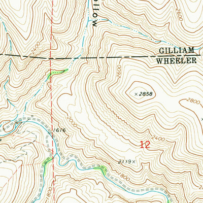 United States Geological Survey Chimney Springs, OR (1970, 24000-Scale) digital map