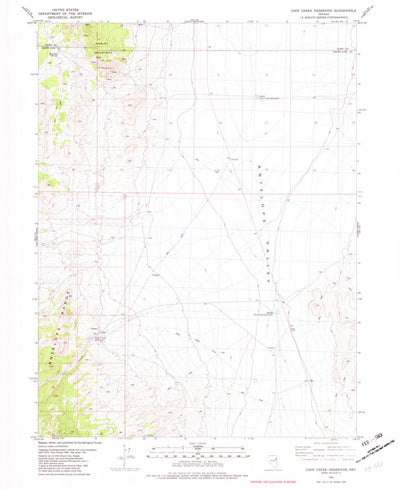 United States Geological Survey Chin Creek Reservoir, NV (1982, 24000-Scale) digital map