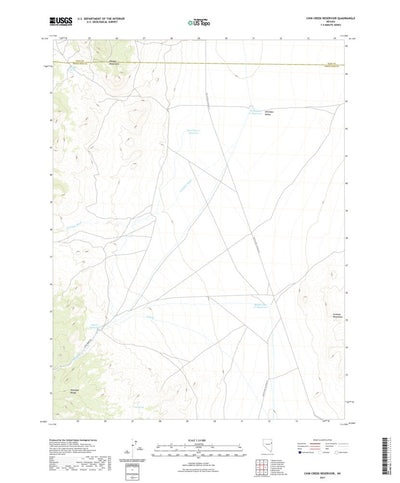 United States Geological Survey Chin Creek Reservoir, NV (2021, 24000-Scale) digital map
