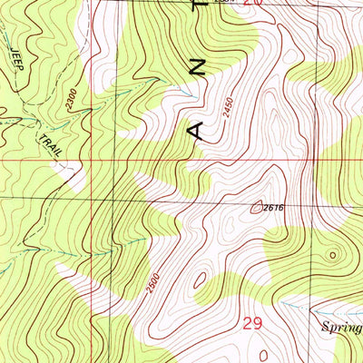 United States Geological Survey Chin Creek Spring, NV (1982, 24000-Scale) digital map