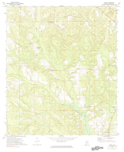 United States Geological Survey China, AL (1971, 24000-Scale) digital map