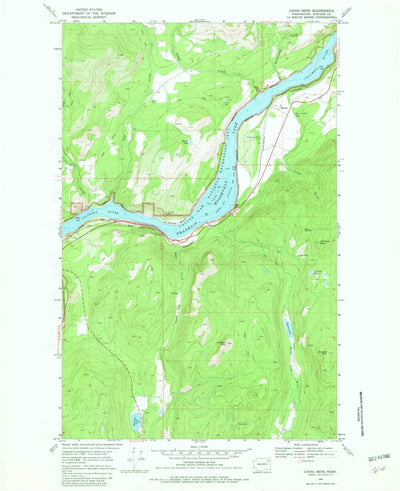 United States Geological Survey China Bend, WA (1969, 24000-Scale) digital map