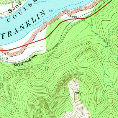 United States Geological Survey China Bend, WA (1969, 24000-Scale) digital map