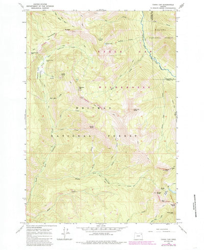 United States Geological Survey China Cap, OR (1965, 24000-Scale) digital map