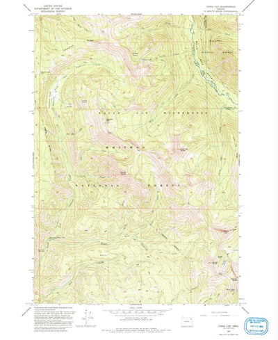 United States Geological Survey China Cap, OR (1993, 24000-Scale) digital map