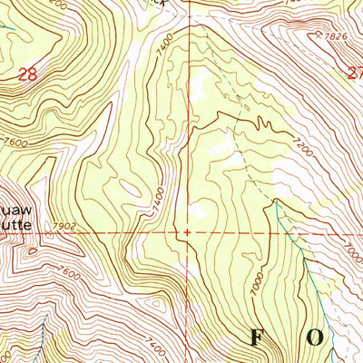 United States Geological Survey China Cap, OR (1993, 24000-Scale) digital map