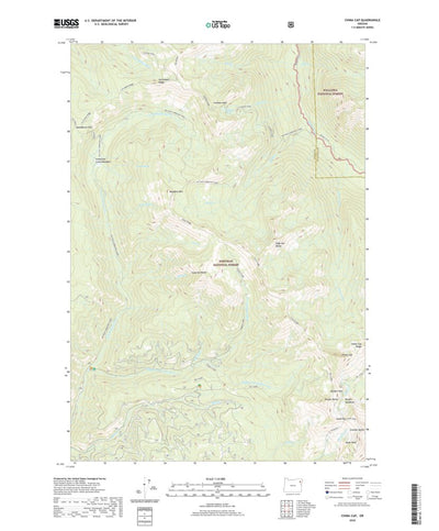 United States Geological Survey China Cap, OR (2020, 24000-Scale) digital map