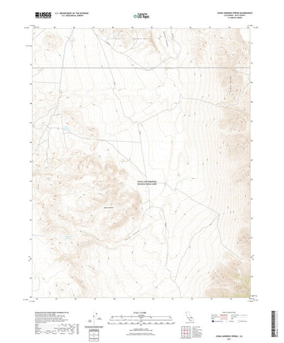 United States Geological Survey China Gardens Spring, CA (2021, 24000-Scale) digital map