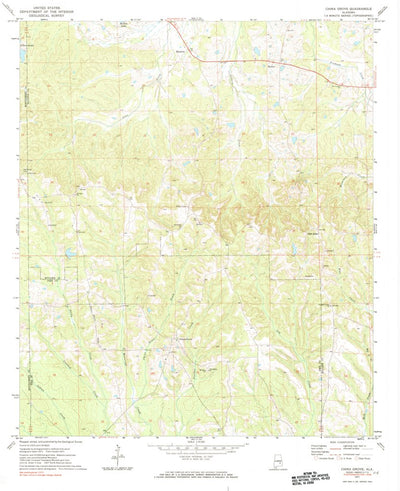 United States Geological Survey China Grove, AL (1971, 24000-Scale) digital map