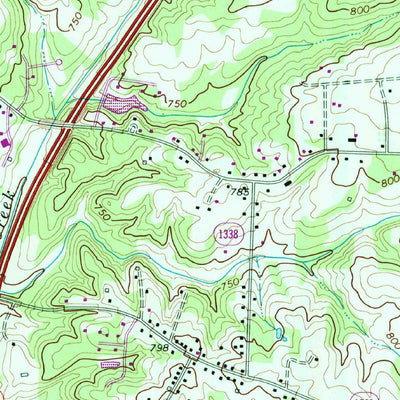 United States Geological Survey China Grove, NC (1970, 24000-Scale) digital map