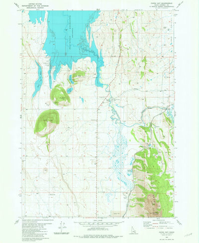 United States Geological Survey China Hat, ID (1981, 24000-Scale) digital map