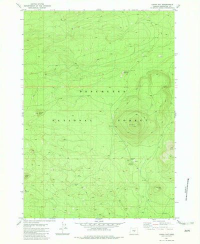 United States Geological Survey China Hat, OR (1982, 24000-Scale) digital map