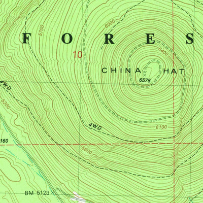 United States Geological Survey China Hat, OR (1982, 24000-Scale) digital map