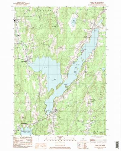 United States Geological Survey China Lake, ME (1983, 24000-Scale) digital map