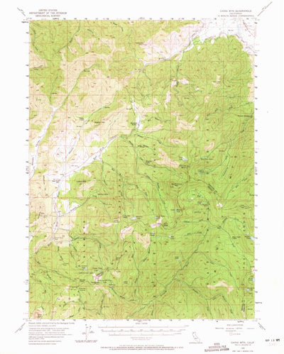 United States Geological Survey China Mountain, CA (1955, 62500-Scale) digital map