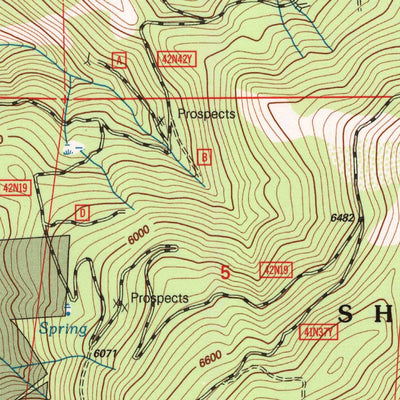 United States Geological Survey China Mountain, CA (1998, 24000-Scale) digital map