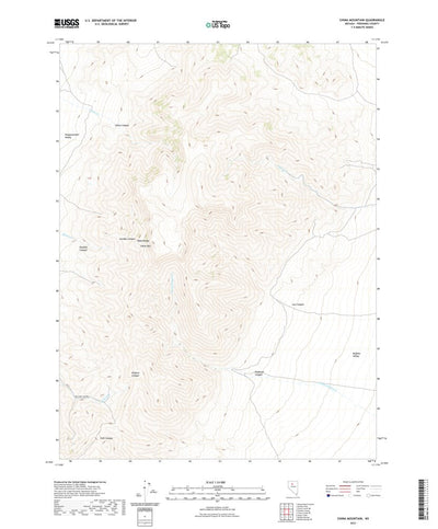 United States Geological Survey China Mountain, NV (2021, 24000-Scale) digital map