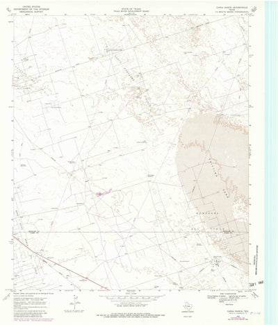 United States Geological Survey China Ranch, TX (1968, 24000-Scale) digital map