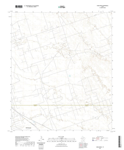 United States Geological Survey China Ranch, TX (2022, 24000-Scale) digital map