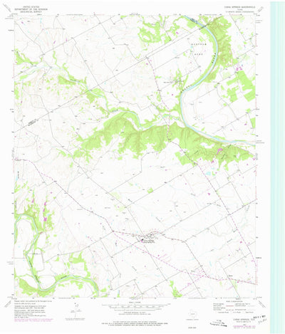 United States Geological Survey China Springs, TX (1957, 24000-Scale) digital map