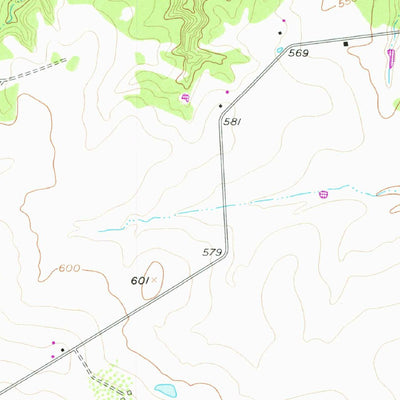 United States Geological Survey China Springs, TX (1957, 24000-Scale) digital map