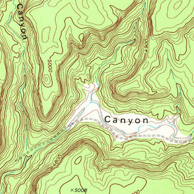 United States Geological Survey Chinaberry Canyon, NM (1969, 24000-Scale) digital map