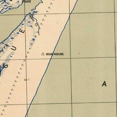 United States Geological Survey Chincoteague East, VA (1943, 31680-Scale) digital map