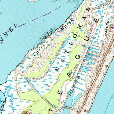 United States Geological Survey Chincoteague East, VA (1965, 24000-Scale) digital map