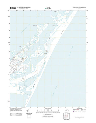 United States Geological Survey Chincoteague East, VA (2011, 24000-Scale) digital map