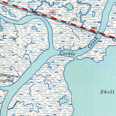 United States Geological Survey Chincoteague West, VA (1943, 24000-Scale) digital map