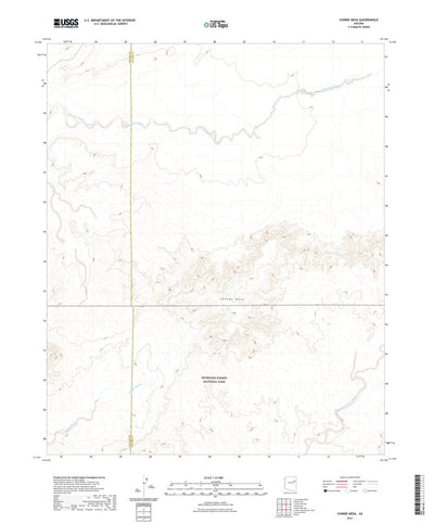 United States Geological Survey Chinde Mesa, AZ (2021, 24000-Scale) digital map